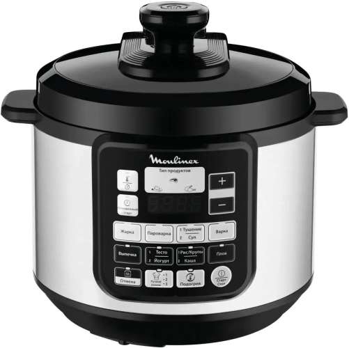 Мультиварка-скороварка Moulinex CE620D32,  1000Вт,   серебристый/черный [7211003314]